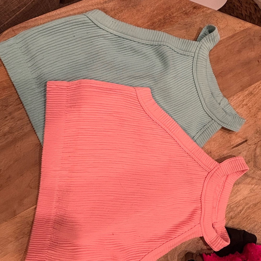 Ribbed Knit Halter sports bras aerie
